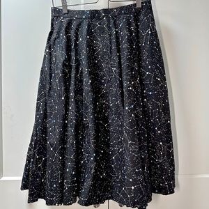 Full Circle Skirt, Constellation Print